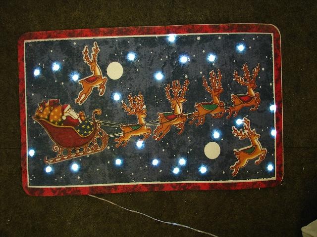 FY-002-G03 kerst kerstman met rendieren DEURMAT tapijt gloeilampenlamp FY-002-G03 goedkope kerst kerstman met rendieren DEURMAT tapijt gloeilampenlamp - Tapijt licht rangevervaardigd in China