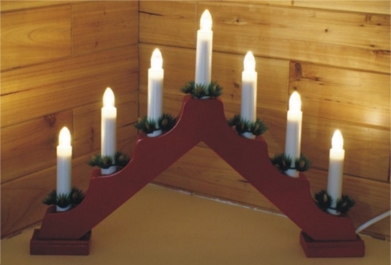 FY-012-A01 Kerstmiskaars brug l FY-012-A01 goedkope kerst kaars brug lamp lamp - Brug kaars brandt / Metalen buis verlichtingChina fabrikant