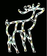 Kerst herten kunststof frame gloeilampenlamp goedkope kerst herten plastic frame gloeilampenlamp