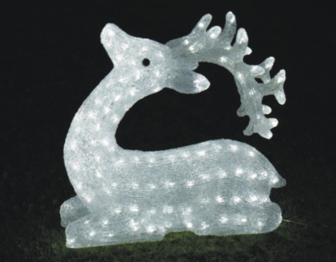  made in china  FY-001-B05 cheap christmas acrylic SITTING REINDEER light bulb lamp  distributor