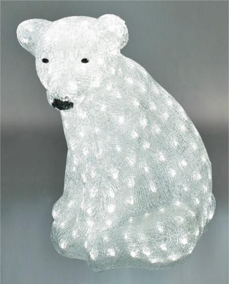  made in china  FY-001-C08 cheap christmas acrylic SITING POLAR BEAR light bulb lamp  corporation