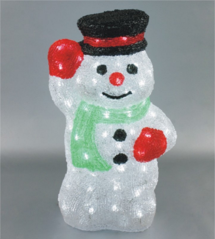  manufactured in China  FY-001-D03 cheap christmas acrylic SNOWMAN light bulb lamp  company