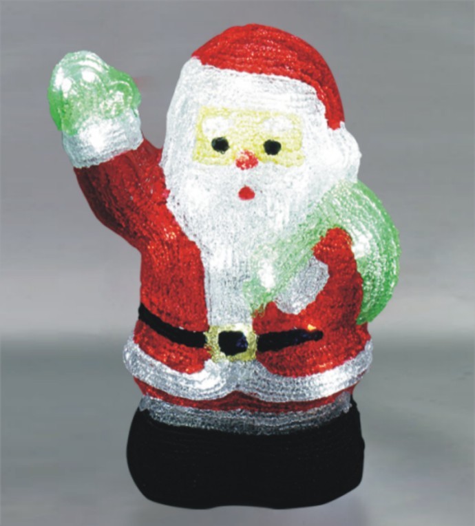  manufactured in China  FY-001-E02 cheap christmas acrylic SANTA CLAUS light bulb lamp  factory