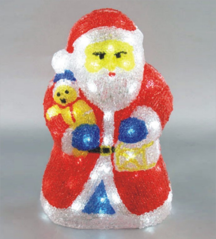  manufactured in China  FY-001-E04 cheap christmas acrylic SANTA CLAUS light bulb lamp  corporation