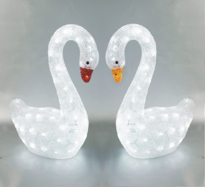  manufacturer In China FY-001-F01 cheap christmas acrylic SWAN light bulb lamp  company