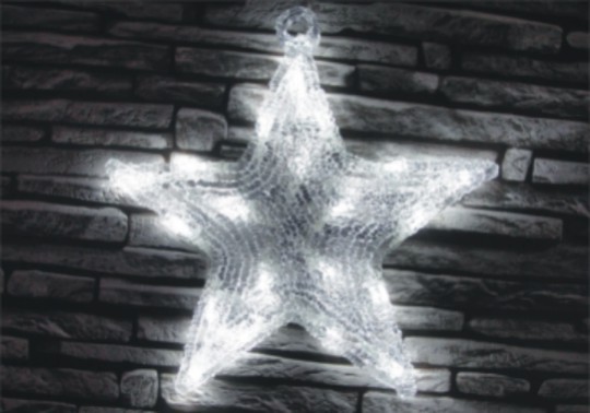 FY-001-K05 Weihnachten Acryl  FY-001-K05 Günstige Weihnachten Acryl 2D STAR Glühlampelampenadapters - Acryl Lichterin China hergestellt