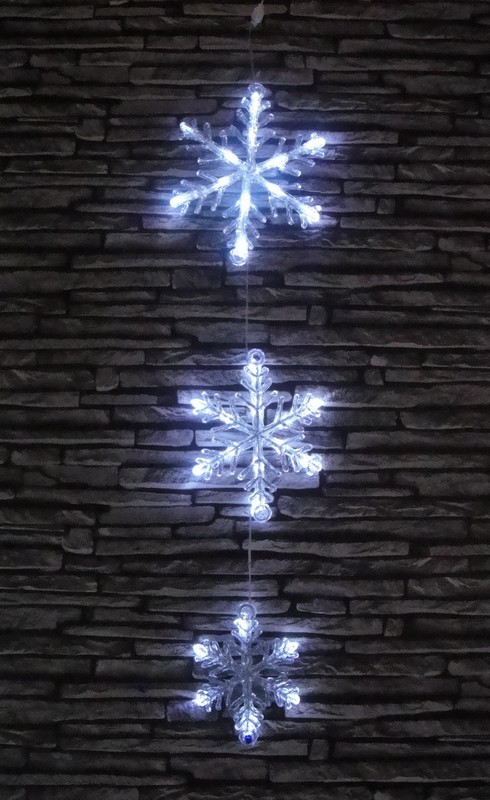  manufacturer In China FY-001-N06 cheap christmas acrylic SNOWFLAKE CHAIN light bulb lamp  factory