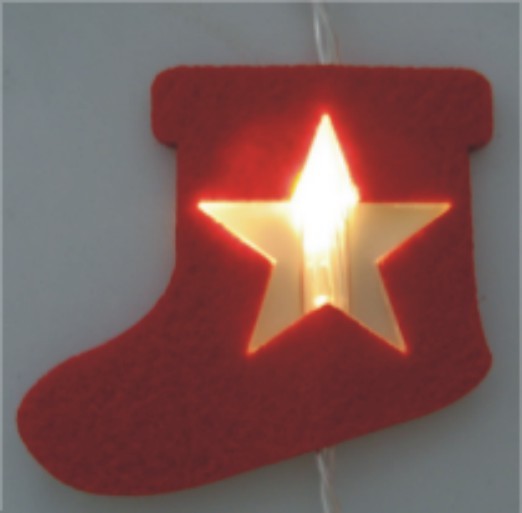  made in china  FY-002-D06 cheap christmas HANGING SOCKS carpet light bulb lamp  company