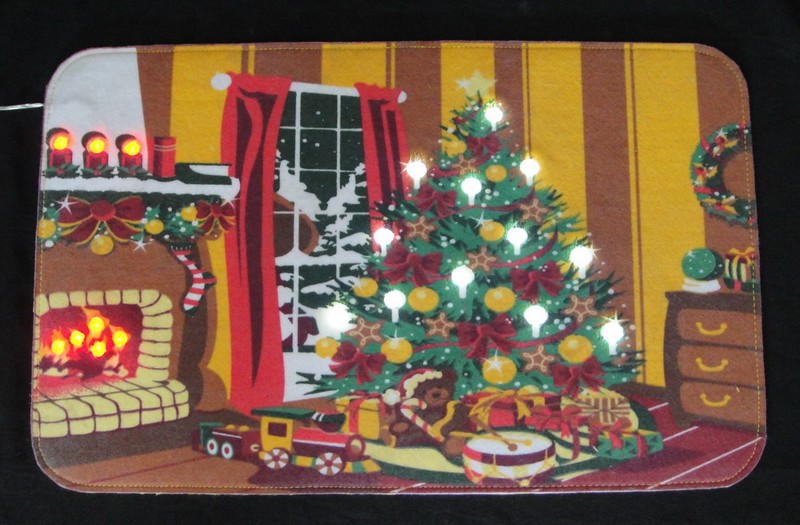 FY-002-G03 kerstboom DEURMAT  FY-002-G03 goedkope kerstboom DEURMAT tapijt gloeilampenlamp - Tapijt licht rangevervaardigd in China