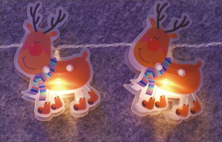 manufacturer In China FY-009-C67 LED LIGHT CHAIN WITH PVC REINDEER  corporation