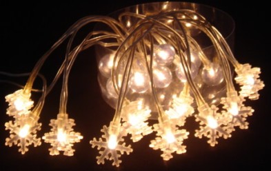  manufactured in China  FY-03A-010 LED cheap christmasSnowflakes  lights bulb lamp string chain  factory