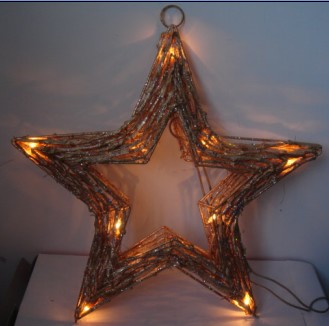  manufacturer In China FY-06-009 cheap christmas star rattan light bulb lamp  distributor