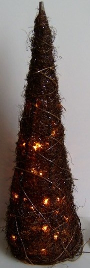  manufacturer In China FY-06-022 cheap christmas black cone rattan light bulb lamp  corporation