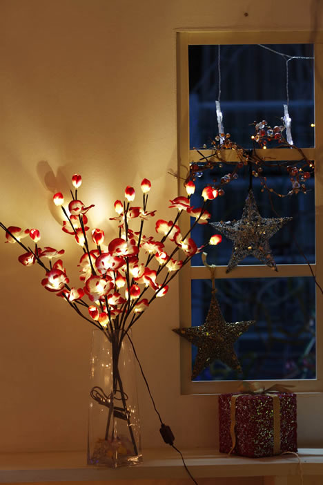 FY-50016 LED goedkope kerst bloem takboom kleine led verlichting lamp lamp