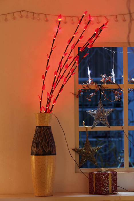 FY-50019 LED goedkope kerst boom tak kleine led verlichting lamp lamp