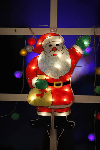 FY-60304 goedkoop kerst kerstman raam gloeilampenlamp
