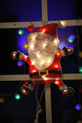 FY-60305 goedkoop kerst kerstman raam gloeilampenlamp