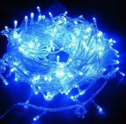 Blue 144 Superbright LED Stri Blue 144 Superbright LED String Lights Multifunction Clear Cable - LED String Lights manufactured in China 