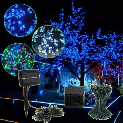 China  market Solar Powered White 200 LED String Lights Garden Christmas Outdoor